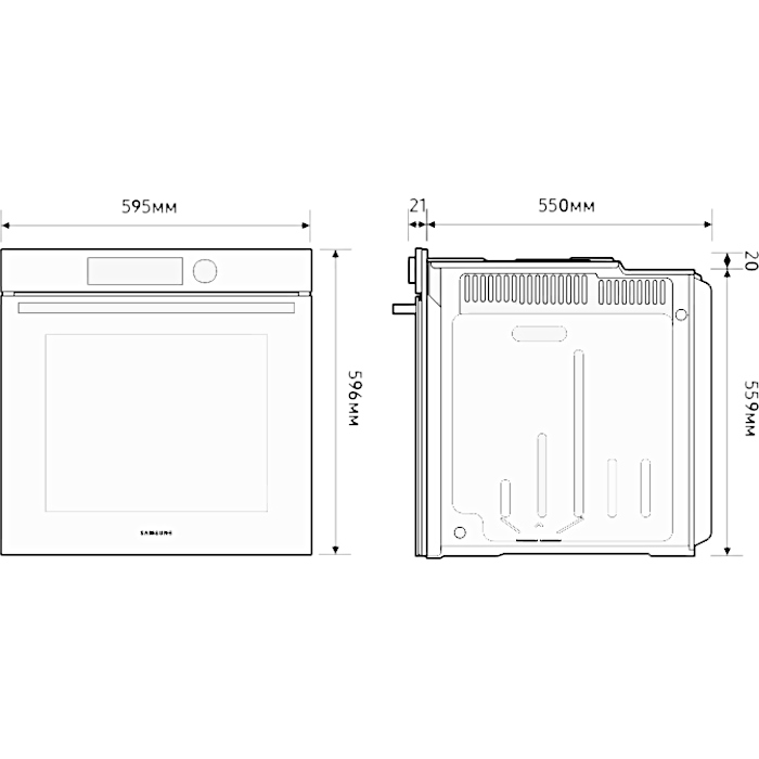 Духова шафа SAMSUNG NV7B4420ZAW/WT