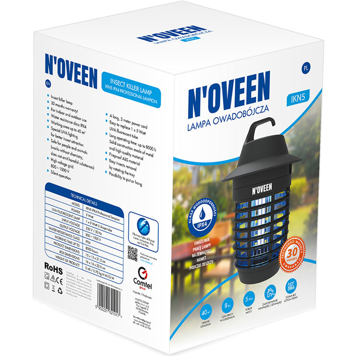 Лампа-уничтожитель насекомых NOVEEN IKN5