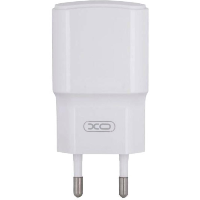Зарядний пристрій XO L73 1xUSB-A, 2.4A White w/Lightning cable (XO-L73I-WH)