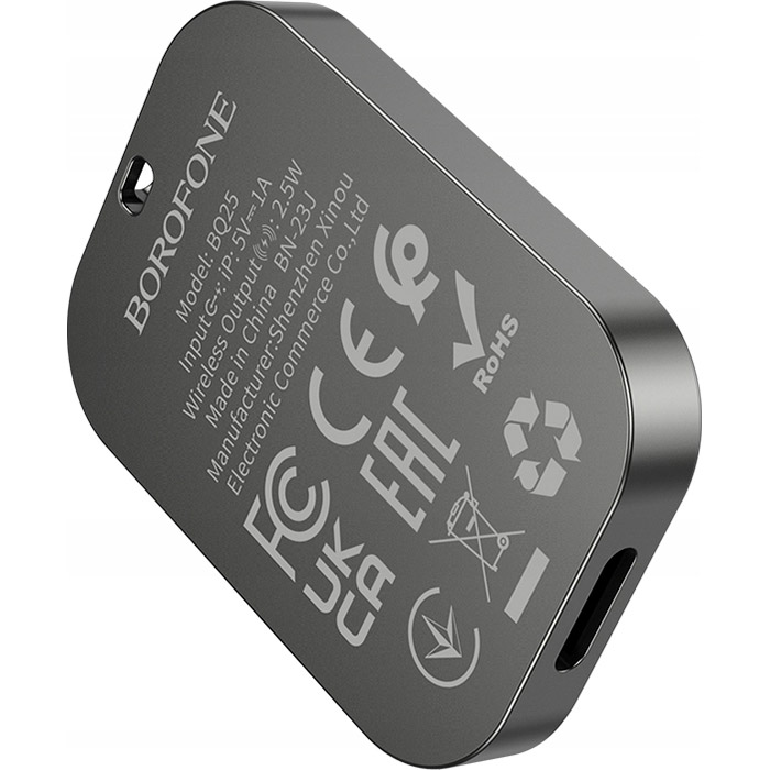 Беспроводное зарядное устройство BOROFONE BQ25 iWatch Wireless Charger Metal Gray