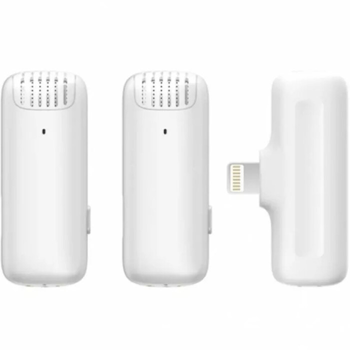 Мікрофон-петличка бездротовий ULANZI J12 Wireless Lavalier Microphone System Lightning White (UV-3097)