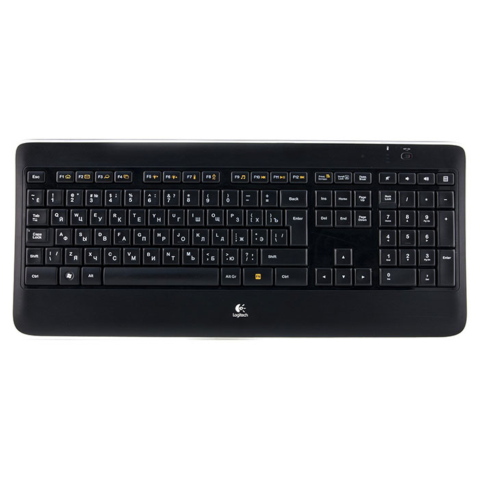 Клавіатура бездротова LOGITECH K800 Wireless Illuminated (920-002395)