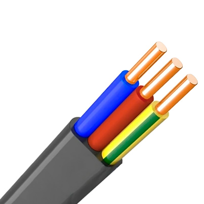 Силовий кабель ВВГнгд-П КАБЛЕКС 3x1.5мм² 100м, чорний