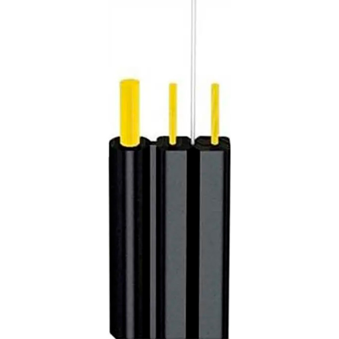 Оптический кабель ЗЗКМ ECG FTTH001-SMSW-LSZH, G.657.А1, 1 волокно, внутренний, с несущим тросом, 1км