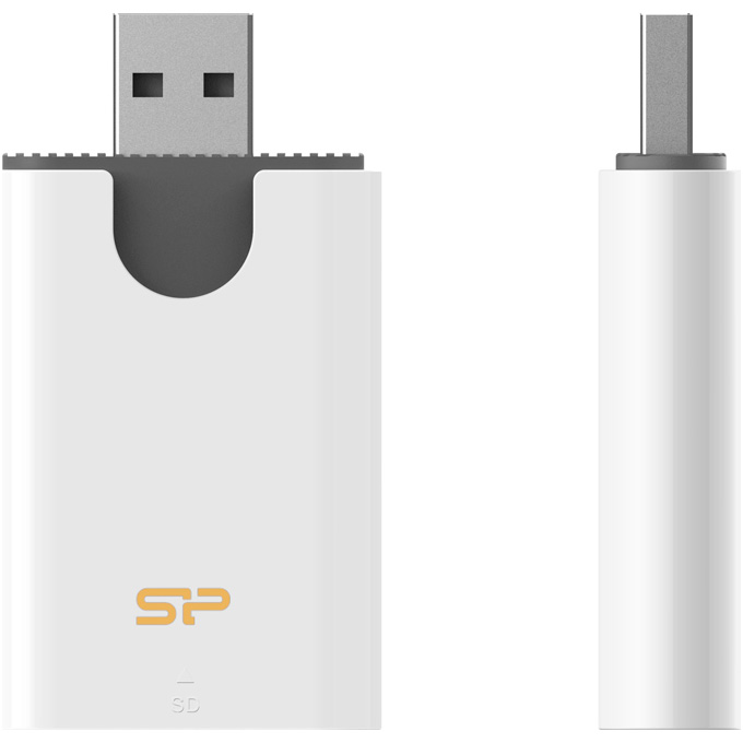 Кардрідер SILICON POWER Combo SD/microSD USB3.2 White (SPU3AT5REDEL300W)