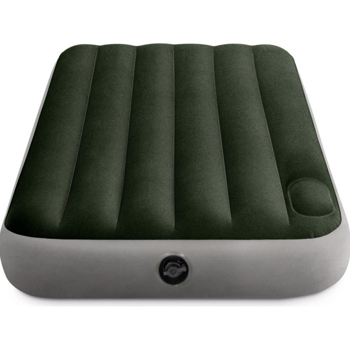 Надувной матрас INTEX Twin Dura-Beam Downy Airbed with Foot Bip 191x99 Green (64761)