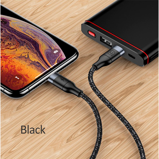 Кабель USAMS US-SJ350 U31 Type-C to Lightning PD 18W Fast Charging Cable 1.2м Black (SJ350USB01)