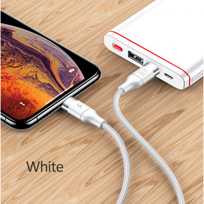 Кабель USAMS US-SJ350 U31 Type-C to Lightning PD 18W Fast Charging Cable 1.2м White (SJ350USB02)