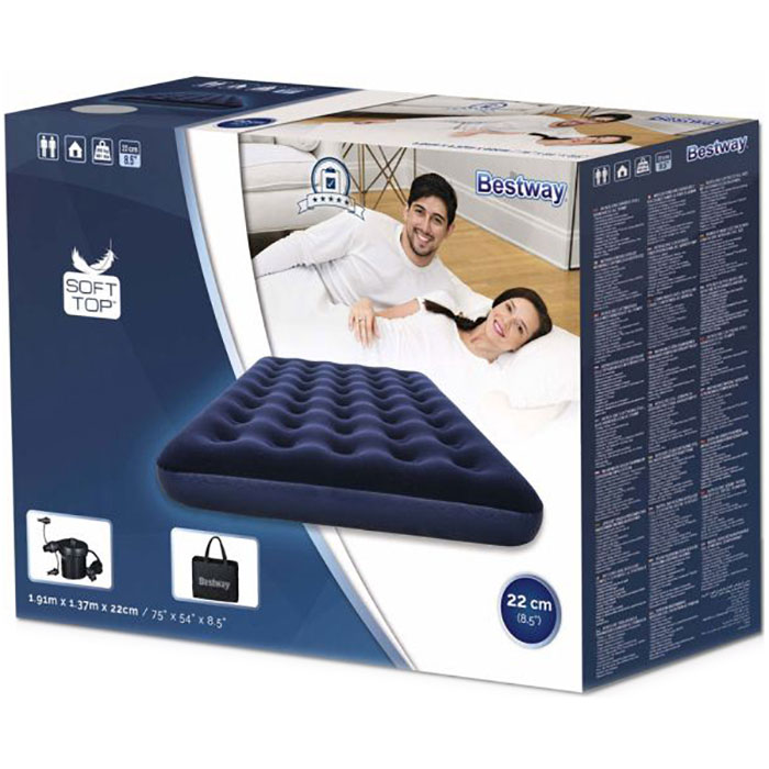 Надувной матрас BESTWAY Aeroluxe Airbed (Full) With Sidewinder 191x137 Blue