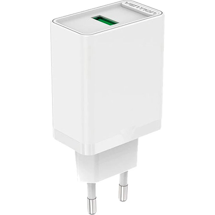 Зарядний пристрій VENTION USB-A, QC3.0, 18W Wall Charger White (FABW0-EU)