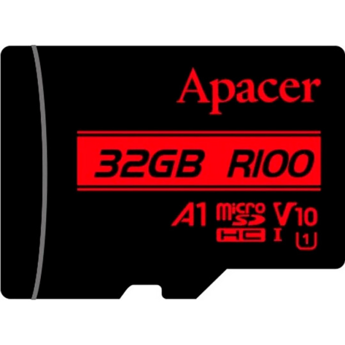 Карта пам'яті APACER microSDHC 32GB UHS-I V10 A1 Class 10 (AP32GMCSH10UB-RA)