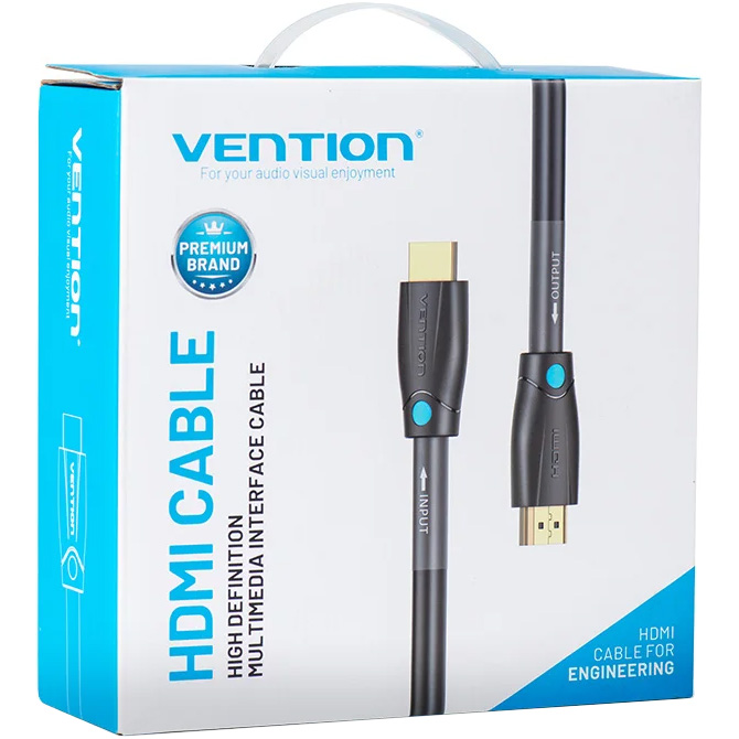 Кабель VENTION HDMI Cable for Structure Cabling Engineering HDMI v2.0 10м Black (AAMBL)