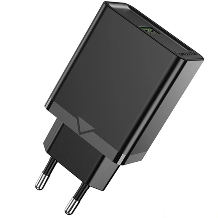 Зарядное устройство VENTION USB-A, QC3.0, 18W Wall Charger Black (FABB0-EU)