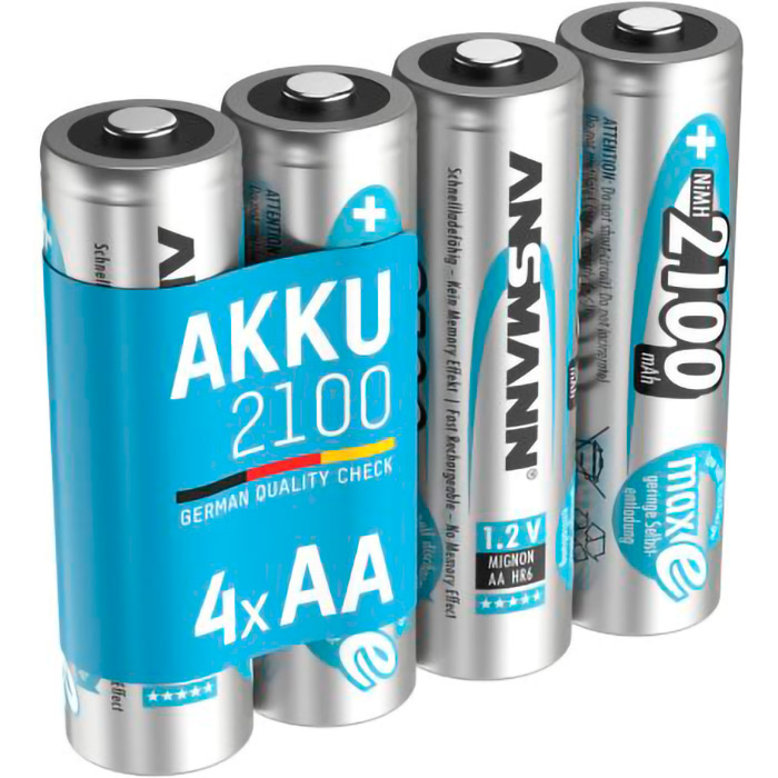 Аккумулятор ANSMANN AA 2100mAh maxE 4шт/уп (5035052)