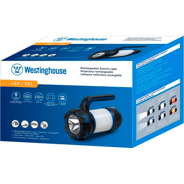 Ліхтар пошуковий WESTINGHOUSE WF215 + Micro-USB Cable