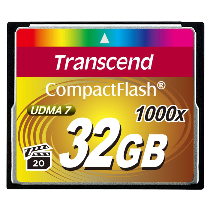 Карта памяти TRANSCEND CompactFlash 32GB 1000x (TS32GCF1000)