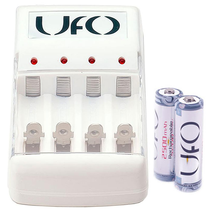 Зарядний пристрій UFO KN-8003 + 2 x AA 2500 mAh (KN-8003+2XAA2500)