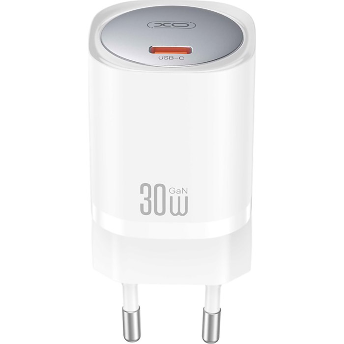 Зарядний пристрій XO CE20 1xUSB-C, PD30W White (CE20_WHITE)