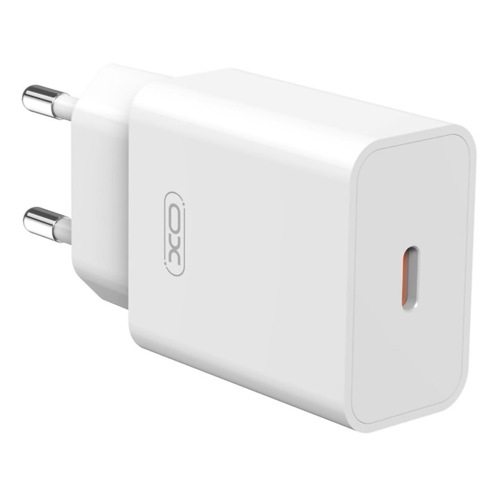 Зарядний пристрій XO L126 1xUSB-C, PD20W White (L126_WHITE)