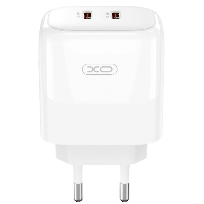 Зарядное устройство XO L140 2xUSB-C, PD35W White (L140_WHITE)