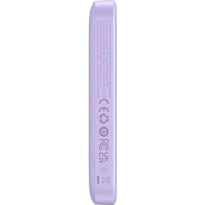 Повербанк MagSafe BASEUS Magnetic Mini Air Wireless Fast Charge Power Bank 20W 6000mAh Purple (P10059002513-00)