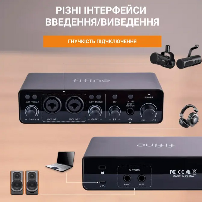 Микшерный пульт для подкастов FIFINE Ampli 3