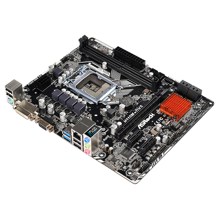 Материнська плата ASROCK H110M-DVS R2.0