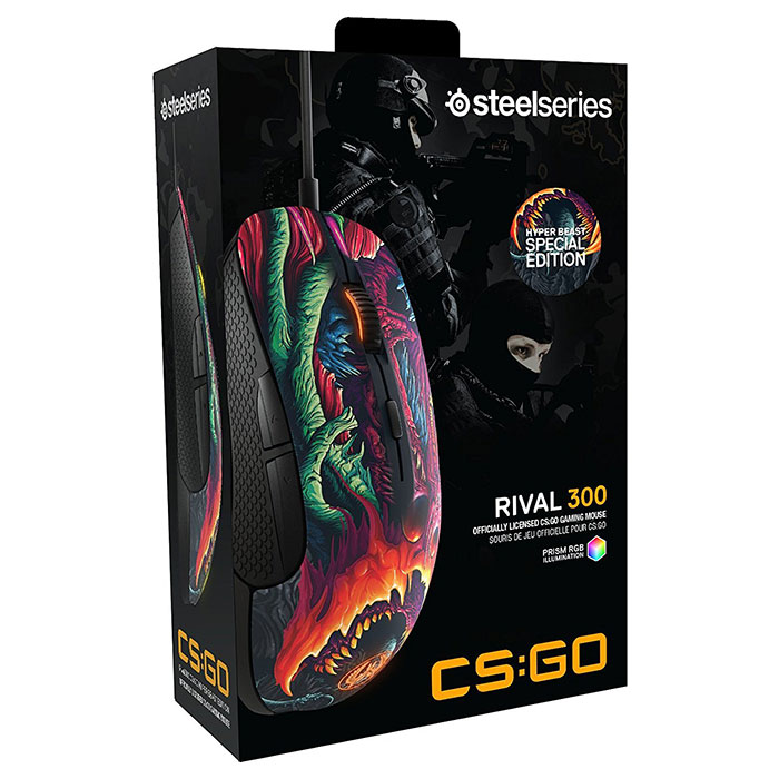 Мышь игровая STEELSERIES Rival 300 Hyper Beast Edition (62363)