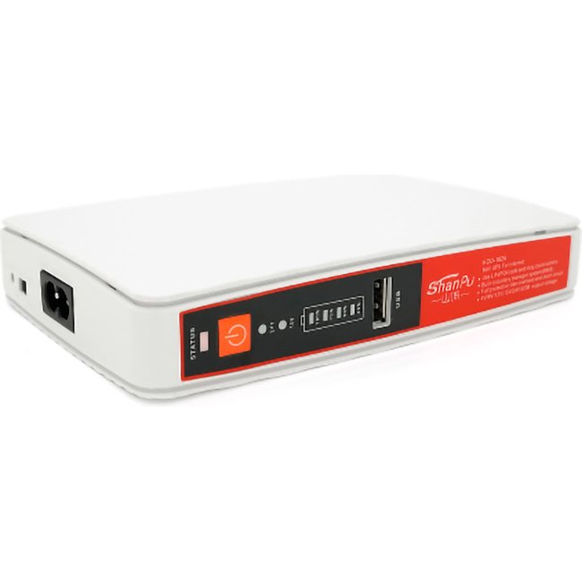 ДБЖ для роутера VOLTRONIC ECO-1825 18W, OUT:5V/9/12V, POE-15/24V, 1/2A, LiFePo4 8000mAh White