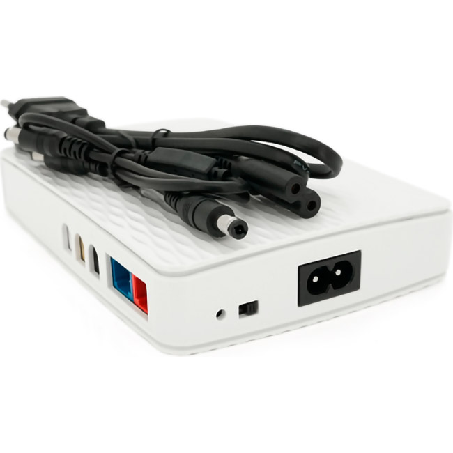 ИБП для роутера VOLTRONIC ECO-1825 18W, OUT:5V/9/12V, POE-15/24V, 1/2A, LiFePo4 8000mAh White