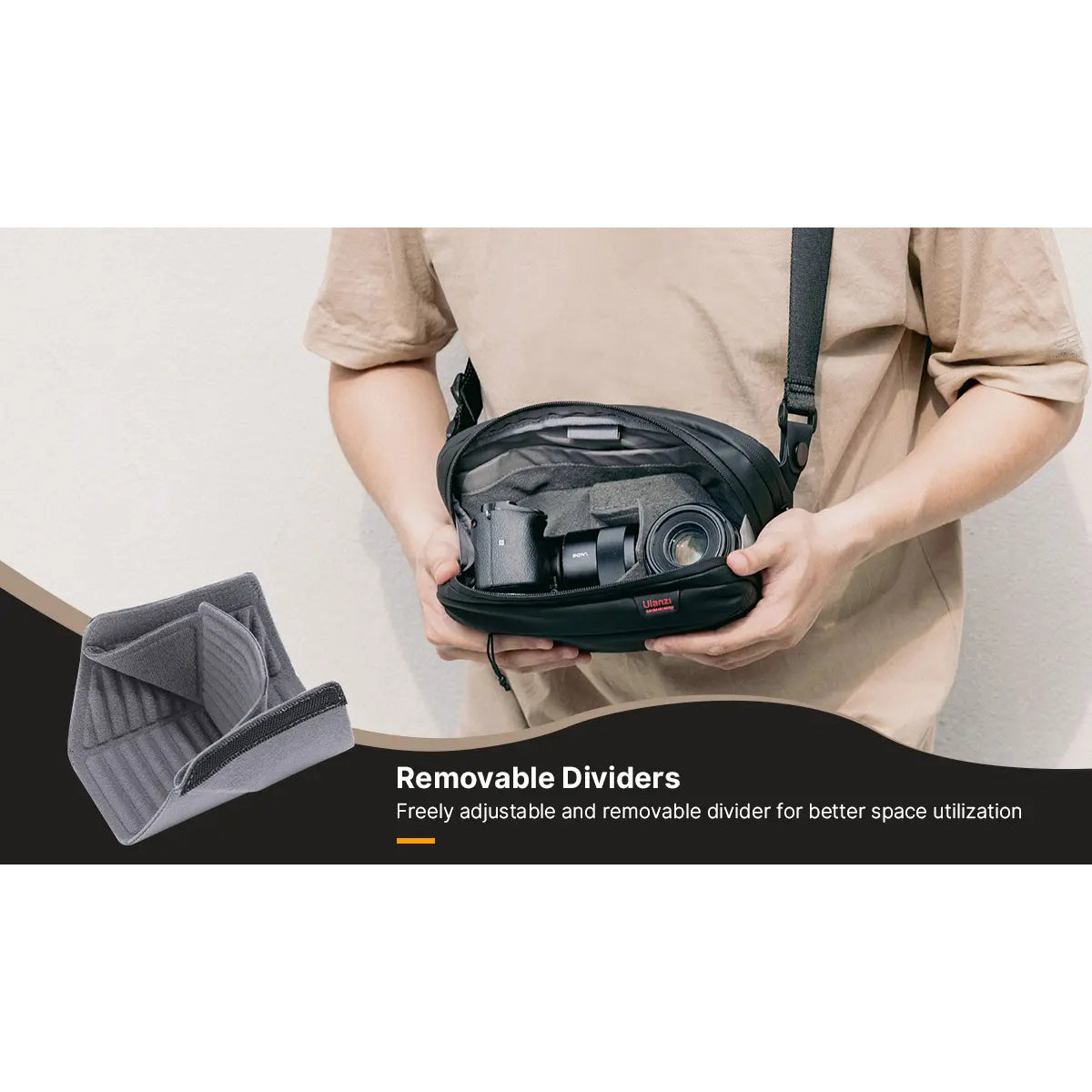 Сумка на пояс ULANZI BP08 Traker Travel Chest Bag Black