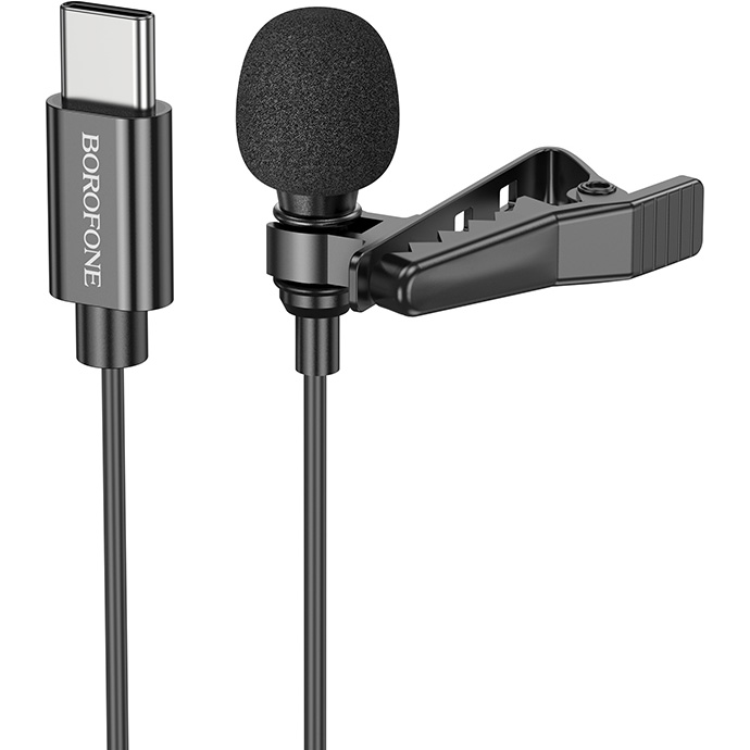 Мікрофон-петличка BOROFONE BFK11 Elegant Lavalier Microphone for Type-C