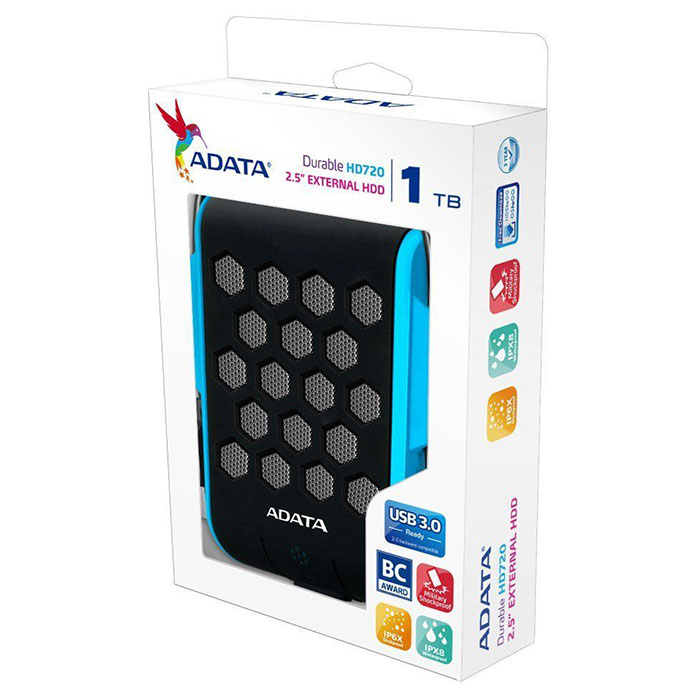 Портативный жёсткий диск ADATA HD720 1TB USB3.1 Blue (AHD720-1TU3-CBL)