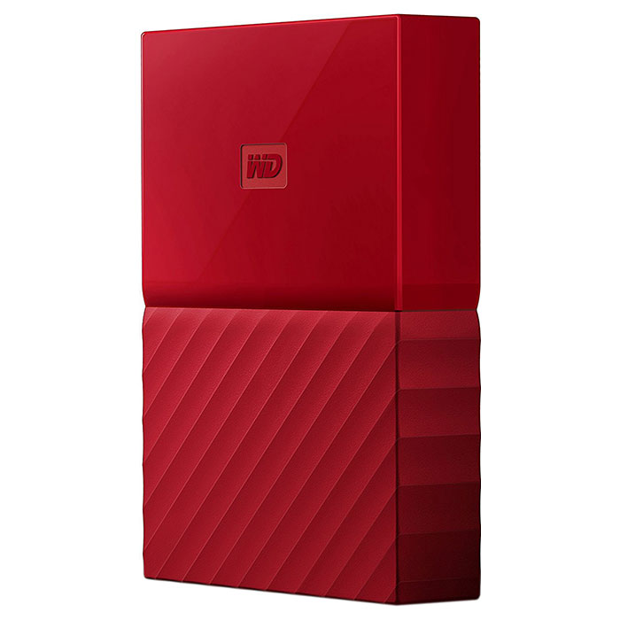 Портативний жорсткий диск WD My Passport 4TB USB3.0 Red (WDBYFT0040BRD-WESN)