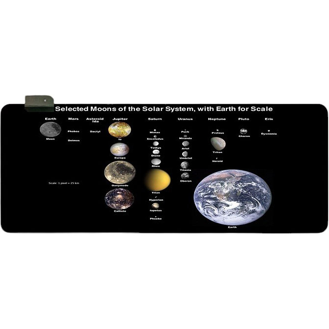 Килимок для миші VOLTRONIC Planets Scales 800x300 (RGB383B)