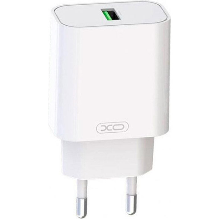 Зарядний пристрій XO L103 1xUSB-A, QC3.0, 18W White w/Micro-USB cable (L103M-WH)