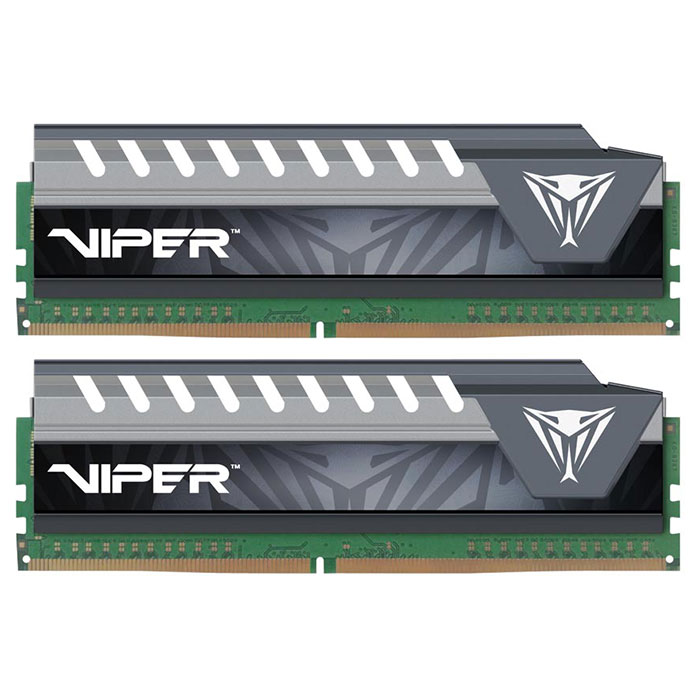 Модуль памяти PATRIOT Viper Elite Gray DDR4 2133MHz 32GB Kit 2x16GB (PVE432G213C4KGY)