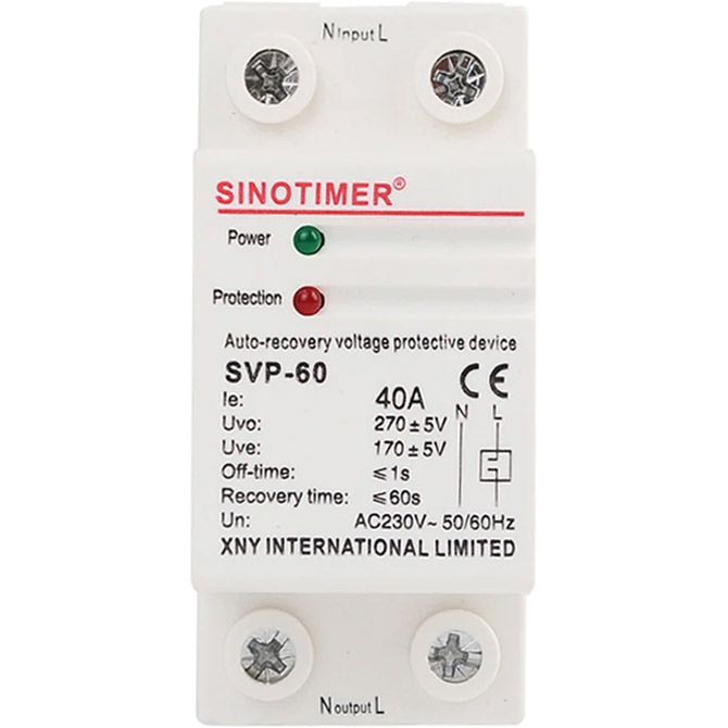 Реле напруги SINOTIMER SVP-60-40A