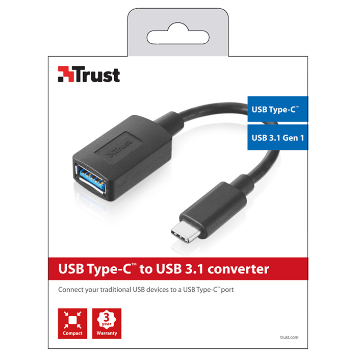 Адаптер TRUST USB3.0 CM/AF (20967)