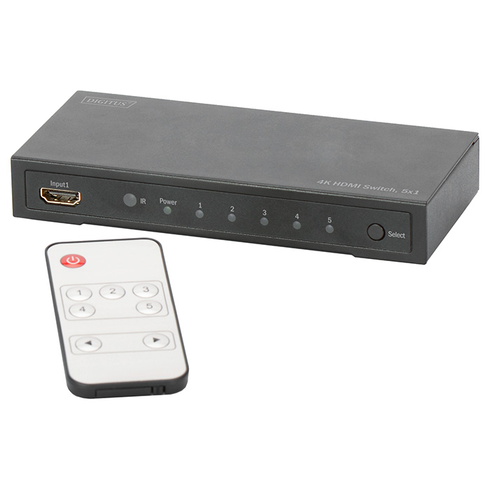 HDMI світч 5 to 1 DIGITUS DS-49304