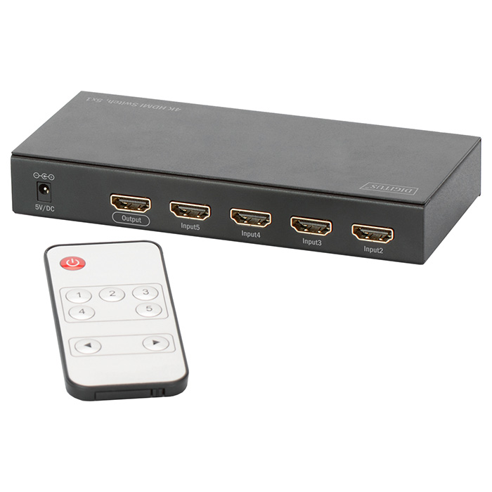 HDMI світч 5 to 1 DIGITUS DS-49304