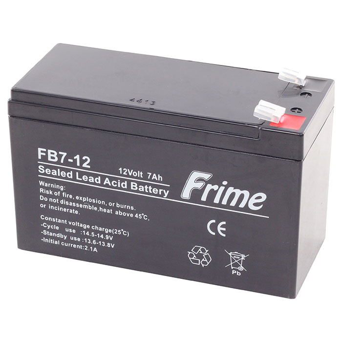 Акумуляторна батарея FRIME FB7-12 (12В, 7Агод)