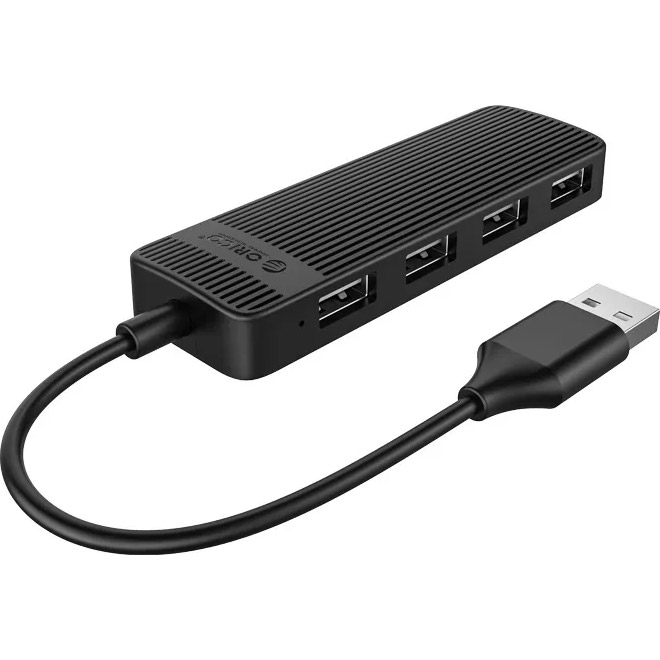 USB-хаб ORICO 4-in-1 USB-A to 4xUSB-A2.0 Black