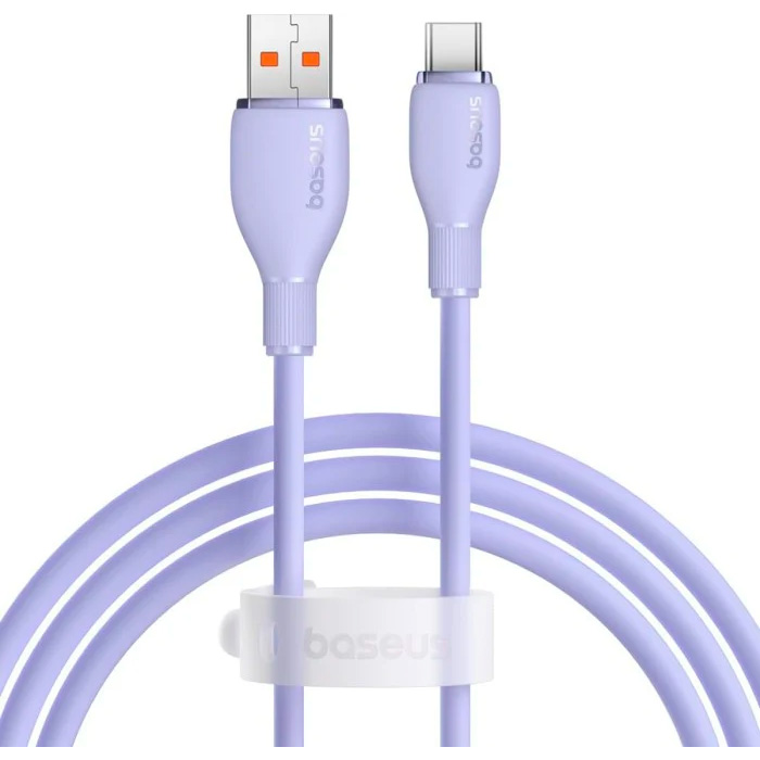 Кабель BASEUS Pudding Series Fast Charging Cable USB to Type-C 100W 1.2м Purple (P10355703511-00)