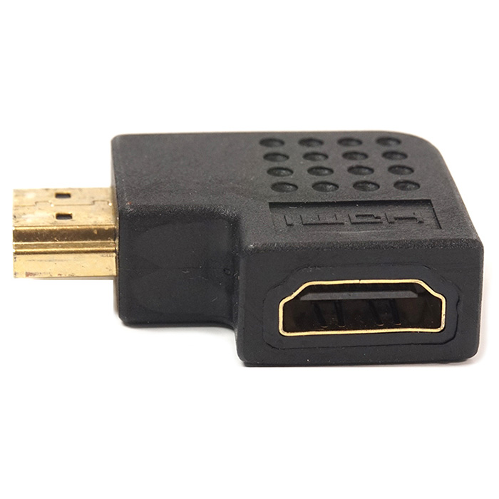 Адаптер угловой POWERPLANT HDMI Black (KD00AS1302)