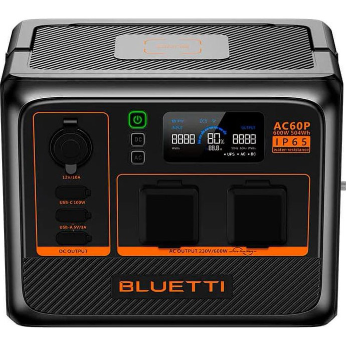 Зарядна станція BLUETTI AC60P UK розетки + 2 перехідника