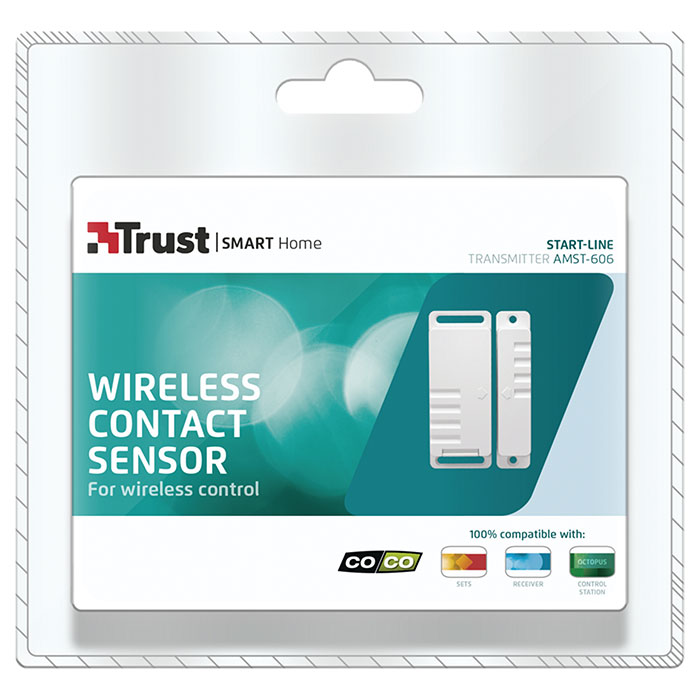 Датчик відкриття вікон та дверей TRUST Wireless Contact Sensor AMST-606 (71018)