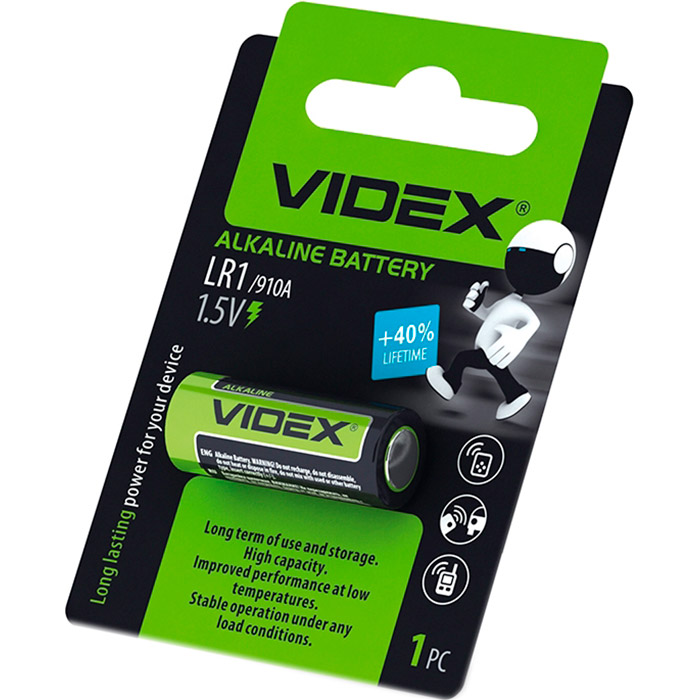 Батарейка VIDEX Alkaline LR1 (LR1 1B)