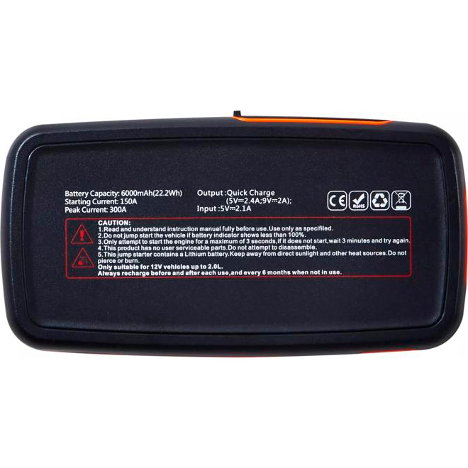 Портативний пускозарядний пристрій OSRAM OBSL200 6000mAh