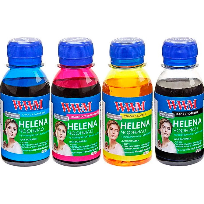 Чернила WWM Universal Helena для HP DeskJet/DeskJet D series CMYBk (HELENA.SET-2)